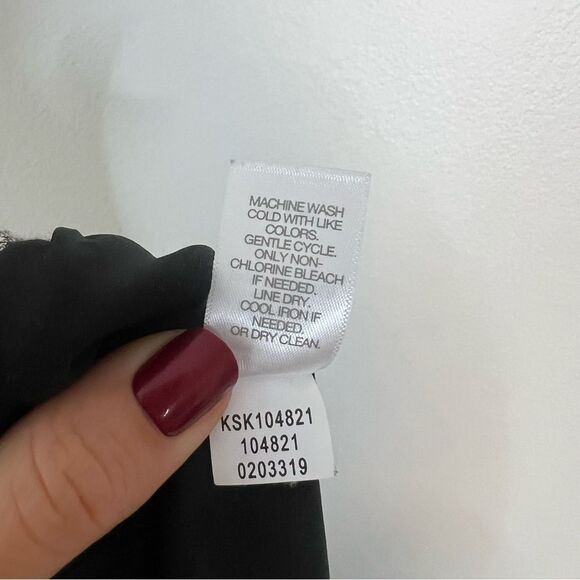 J. Jill Ponte Black and White Gingham Check Pencil Skirt Size Medium Pull on - Picture 8 of 8